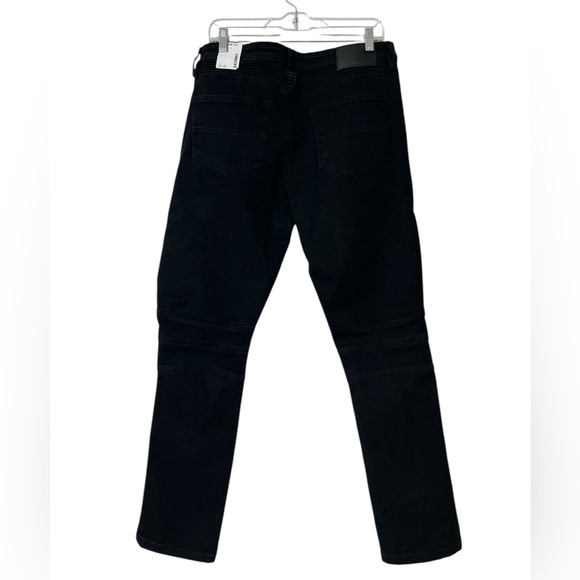 Rue21 Jeans Men’s 32x30 Black Supreme Flex Skinny Distressed Zipper Pockets NEW - Picture 11 of 11